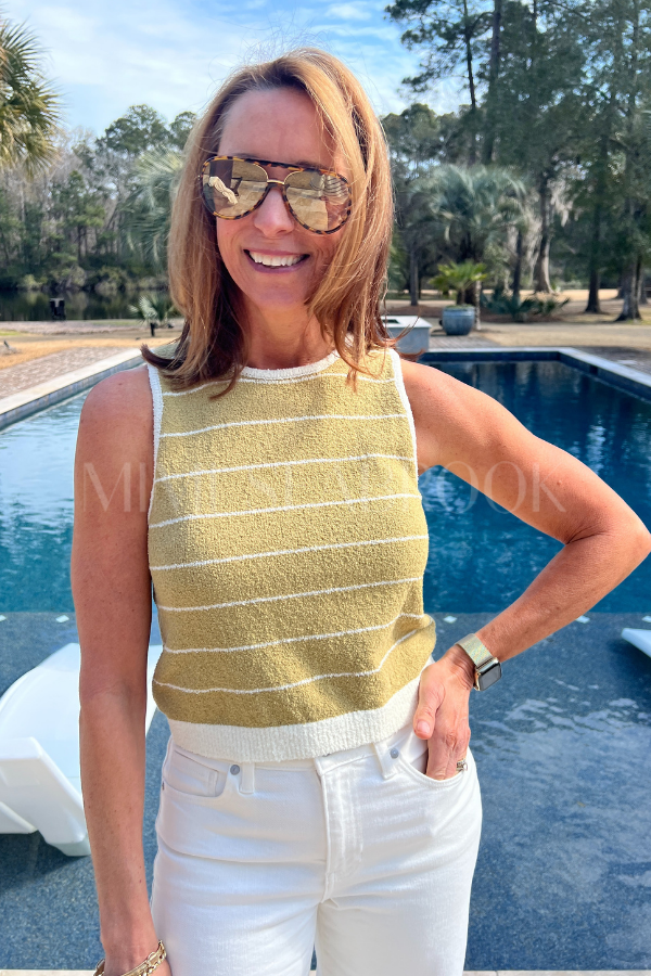 Christina top, olive