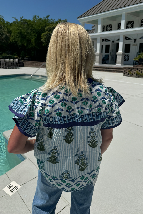 Clarance top, blue