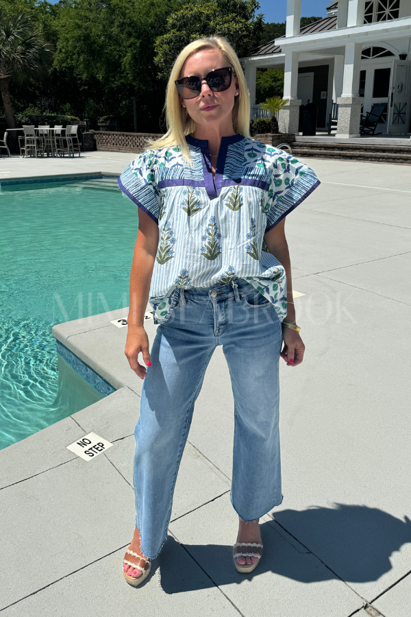 Clarance top, blue