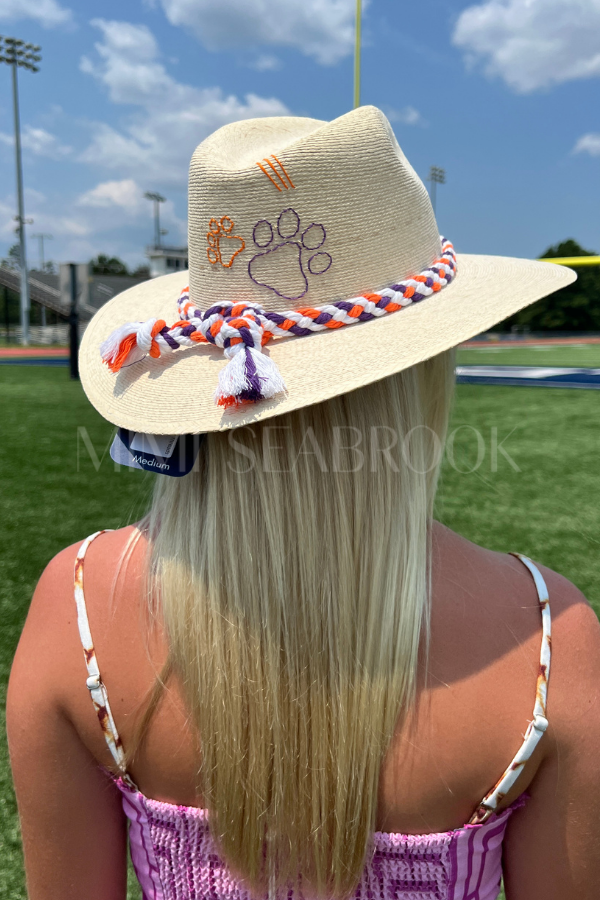 Clemson Palm Hat by Tipsy Threads