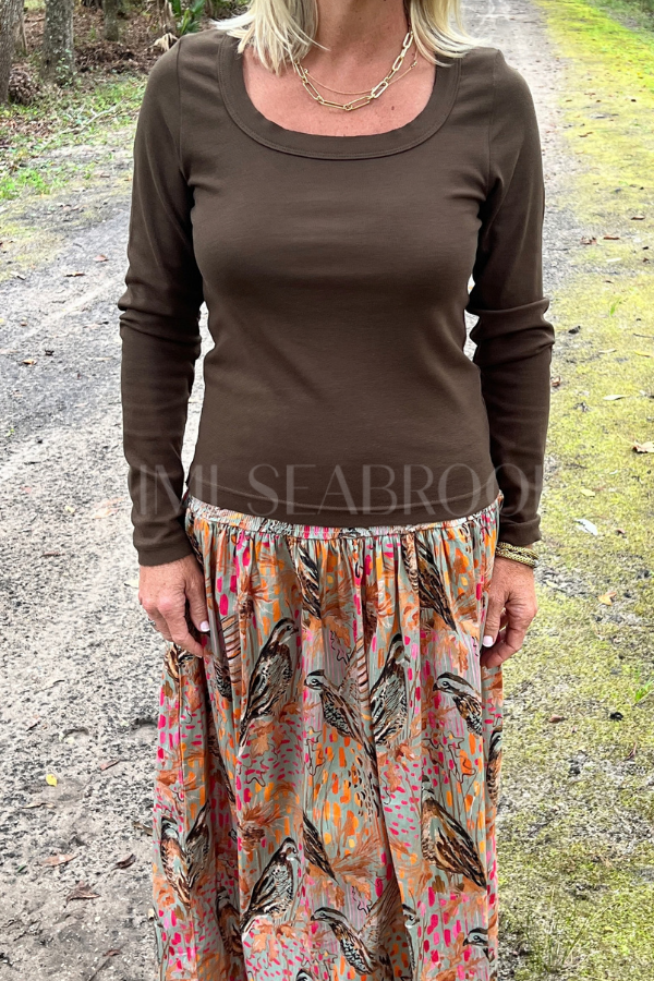 Clesson top, coffee