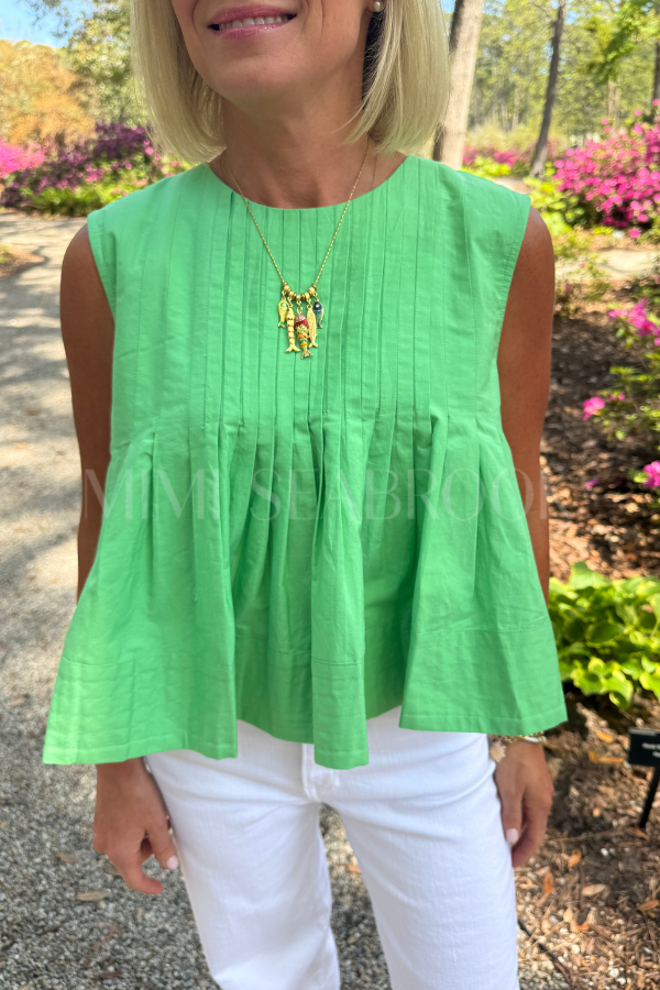 Cordelia top, green