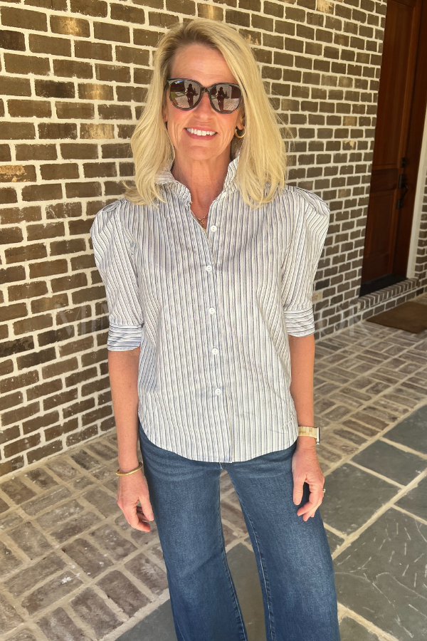 Cormie top, blue stripe