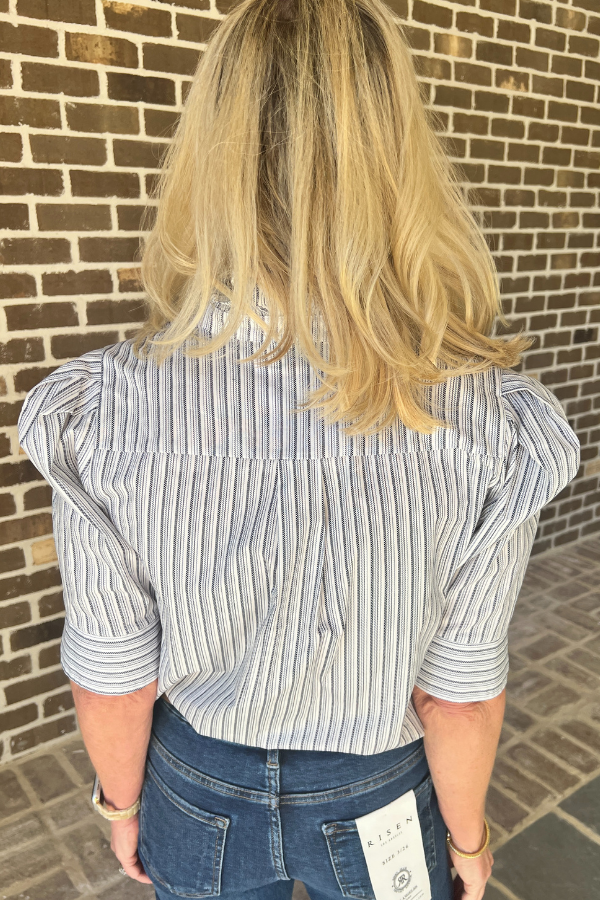 Cormie top, blue stripe