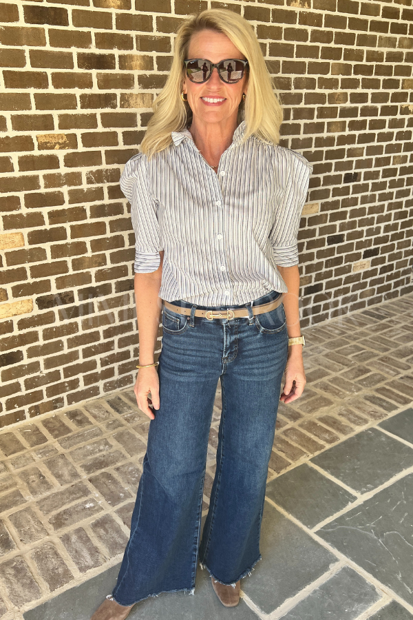 Cormie top, blue stripe