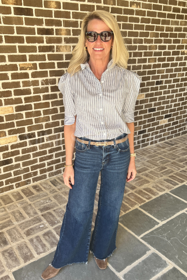 Cormie top, blue stripe