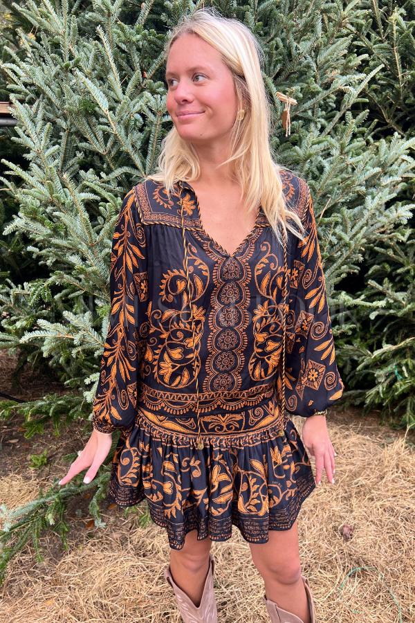 Cornely Ainika Black Mini Skirt by Farm Rio