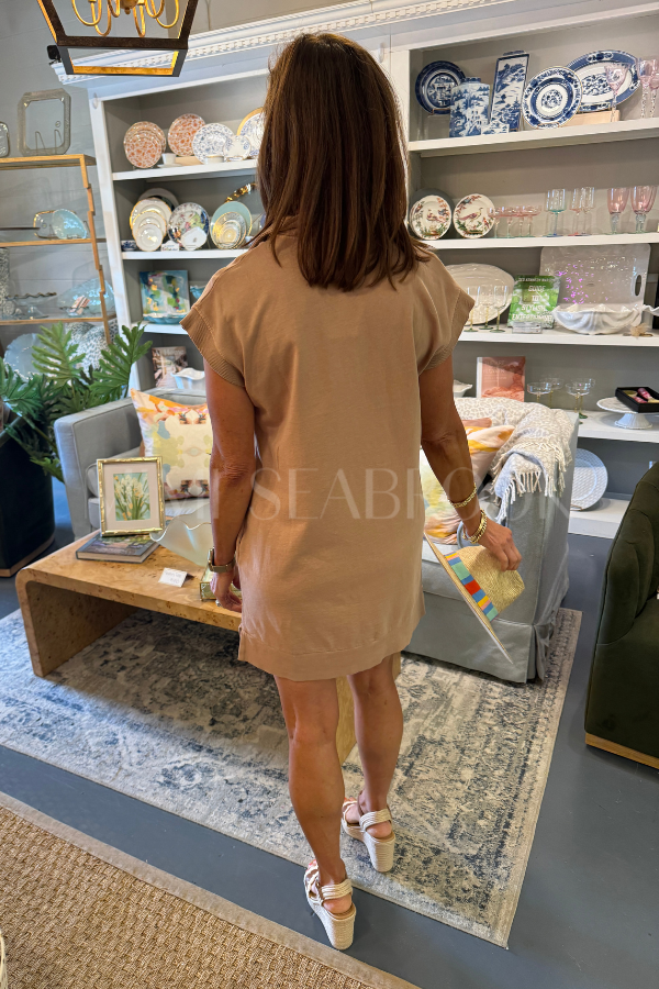 Cotter dress, dark taupe