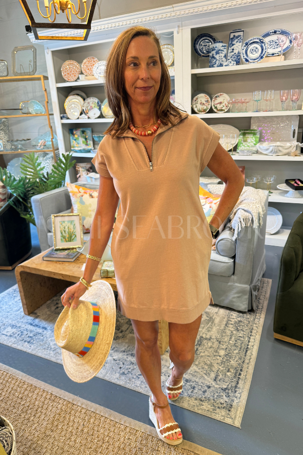 Cotter dress, dark taupe
