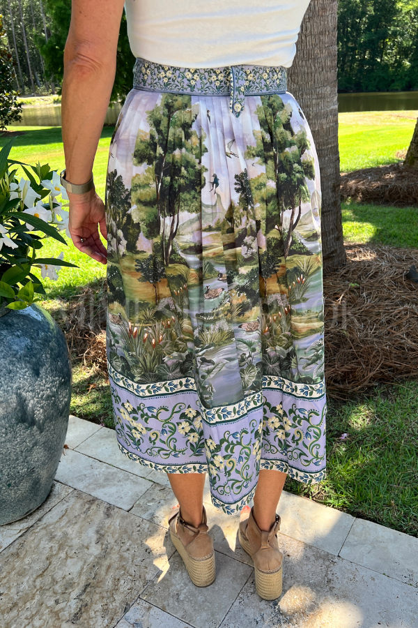 Countryside Landscape Midi Skirt by Farm Rio
