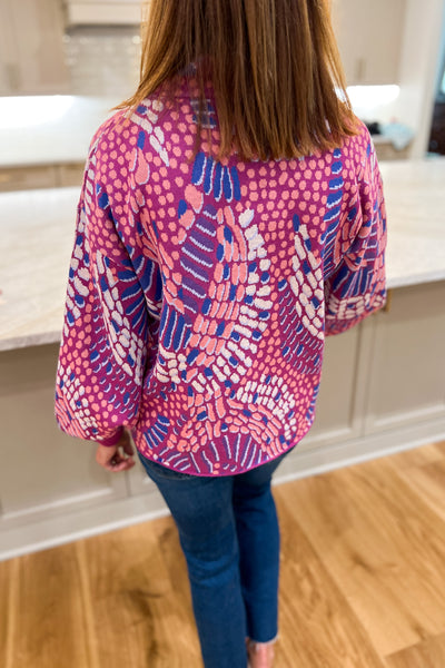 Alessia sweater, orchid multi