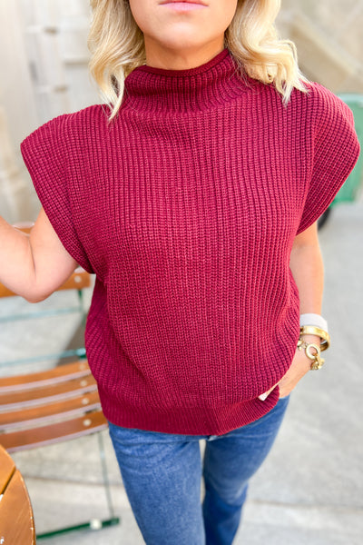 Honeycutt sweater top, cognac