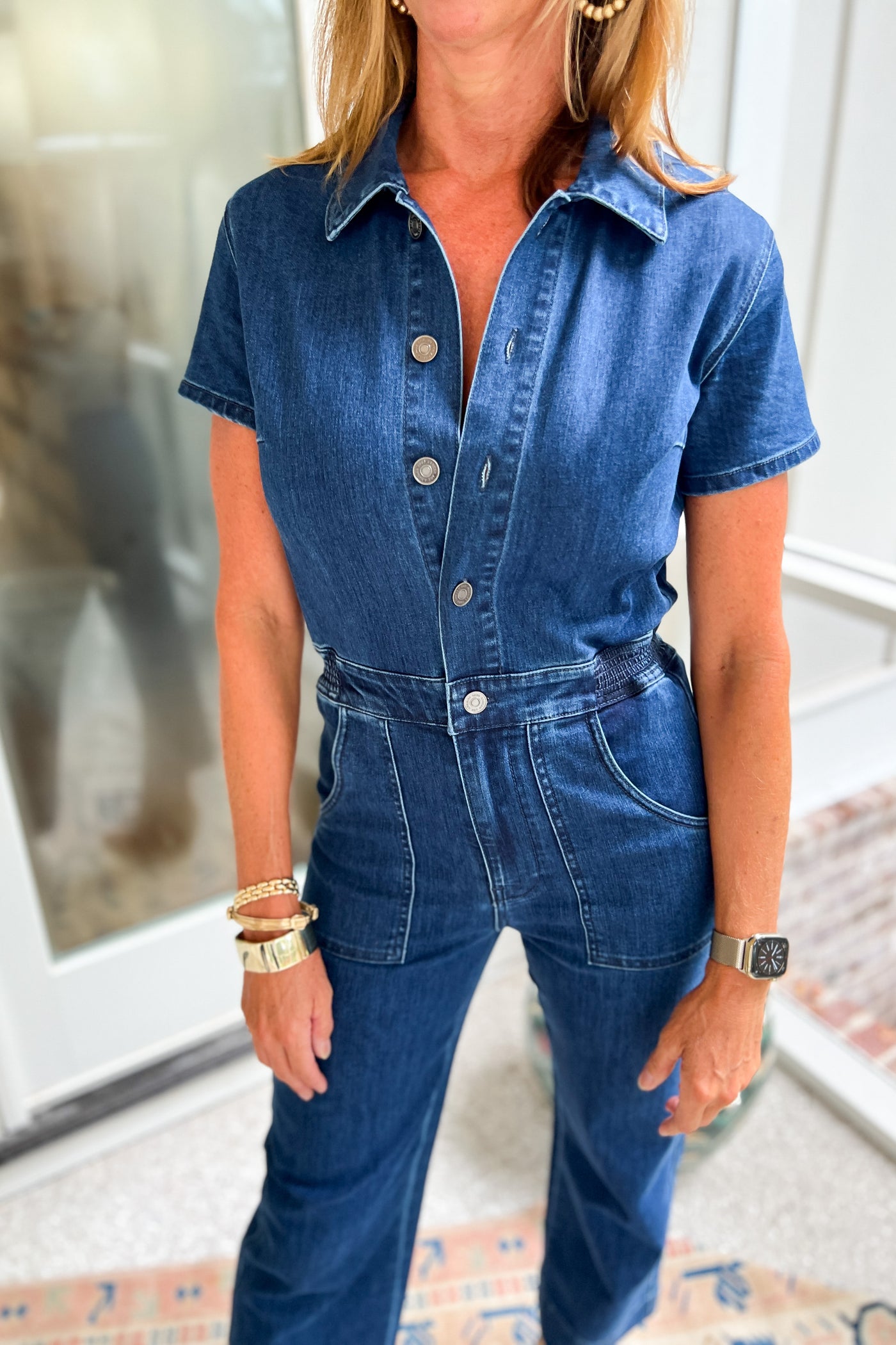 Claire denim jumpsuit