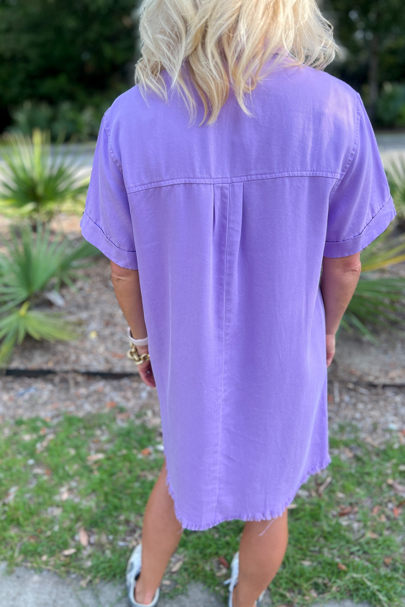 Ferrin dress, washed violet