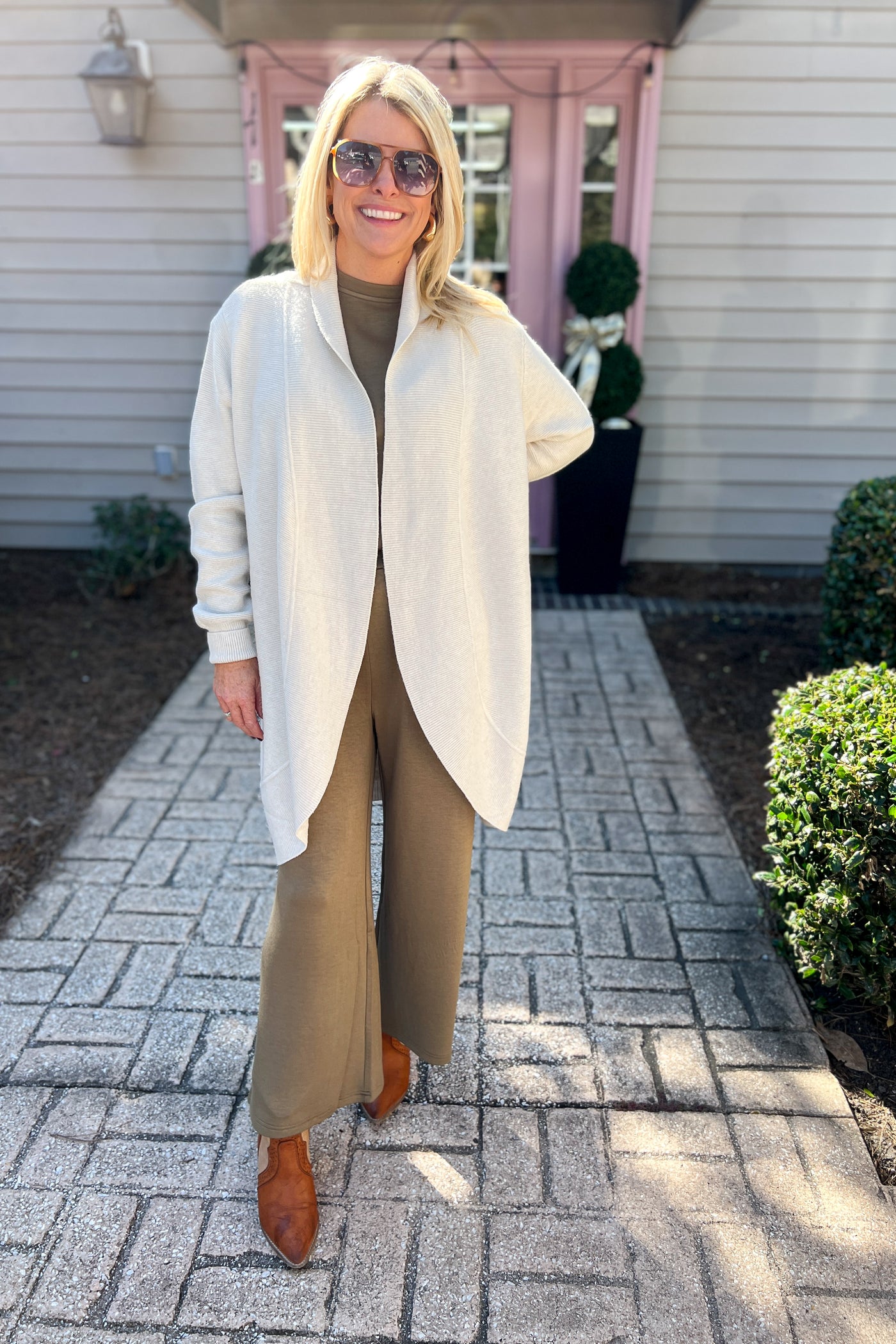 Lockhart Cardigan Sweater, urban grey