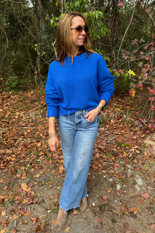 Darla sweater, cobalt