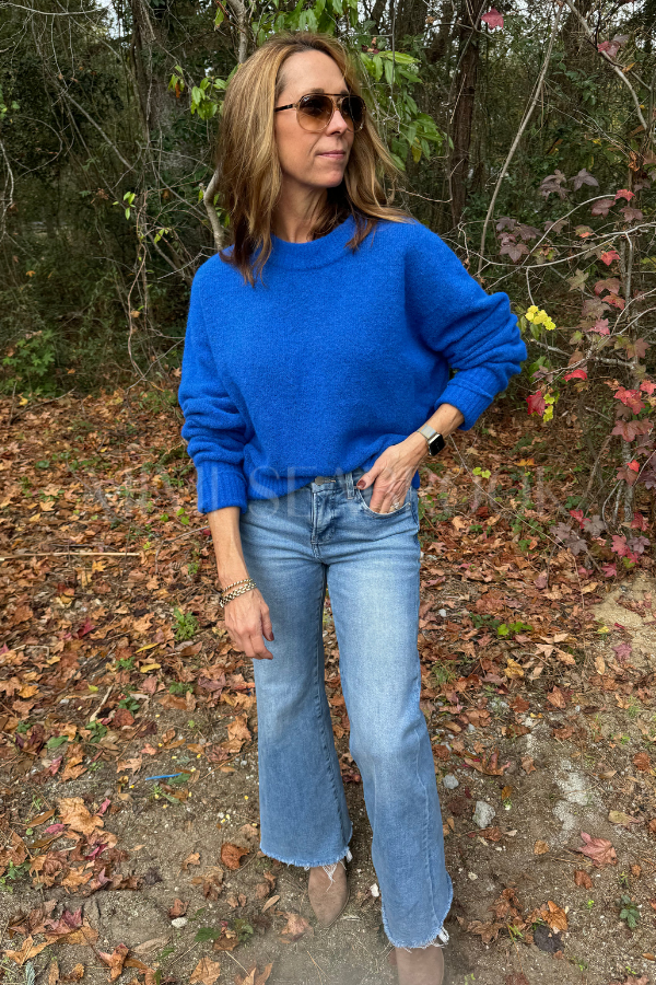 Darla sweater, cobalt