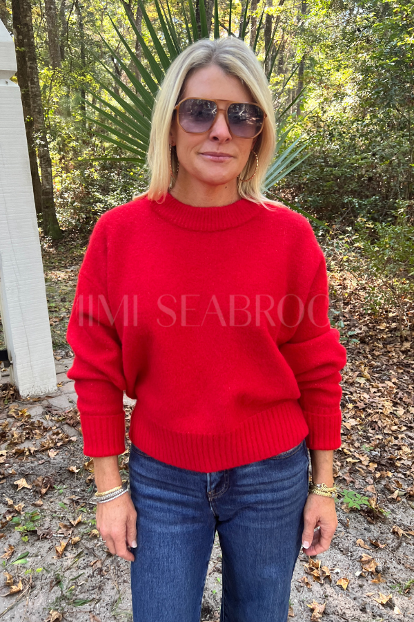 Darla sweater, red