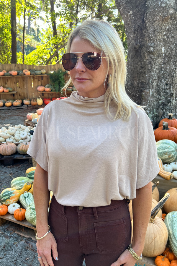 Darton top, taupe
