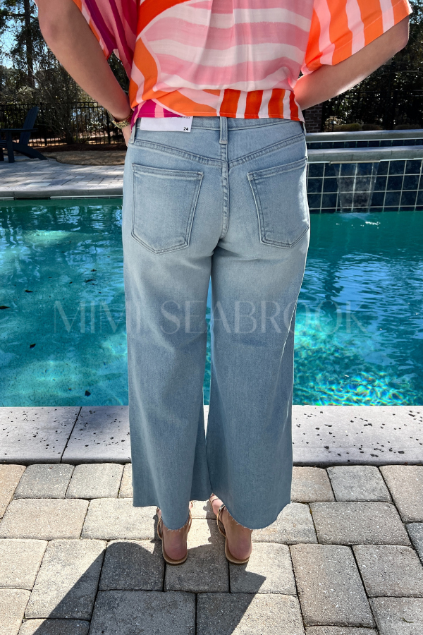 Davies crop flare jeans
