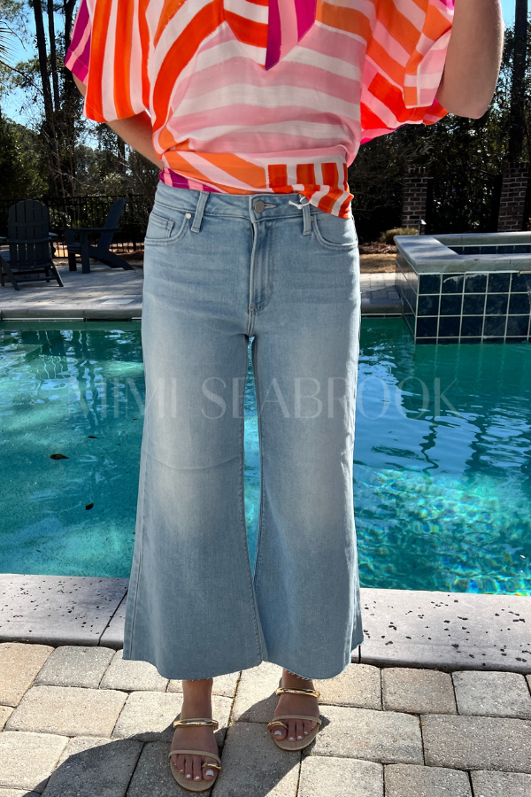 Davies crop flare jeans