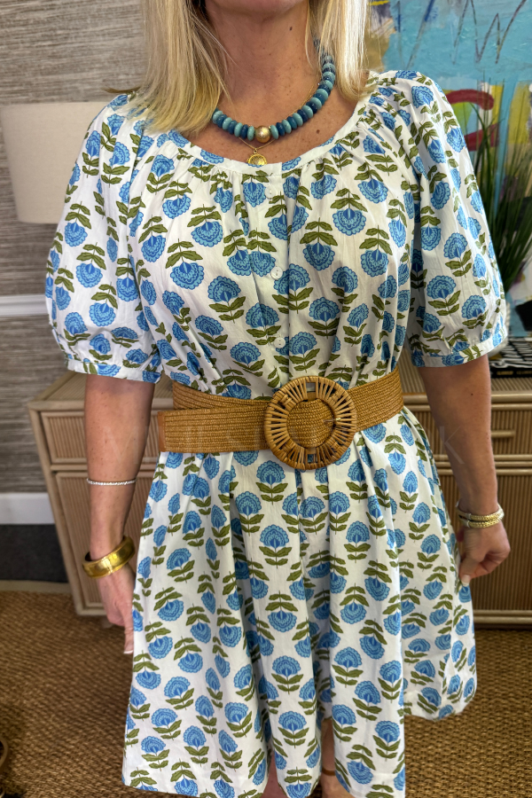 Day Dress, Liv Blue Motif by Livro