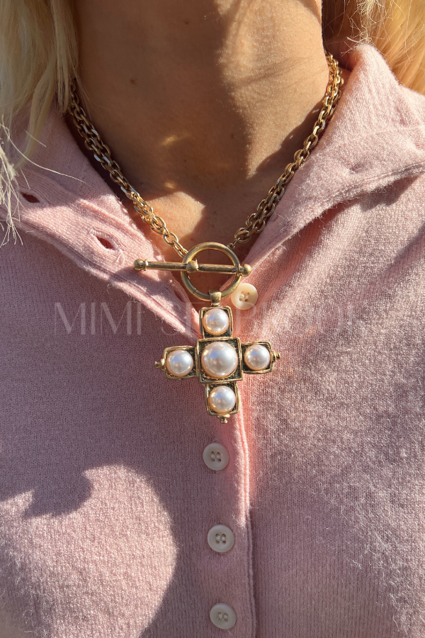 Deana necklace, cream