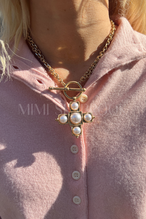 Deana necklace, cream