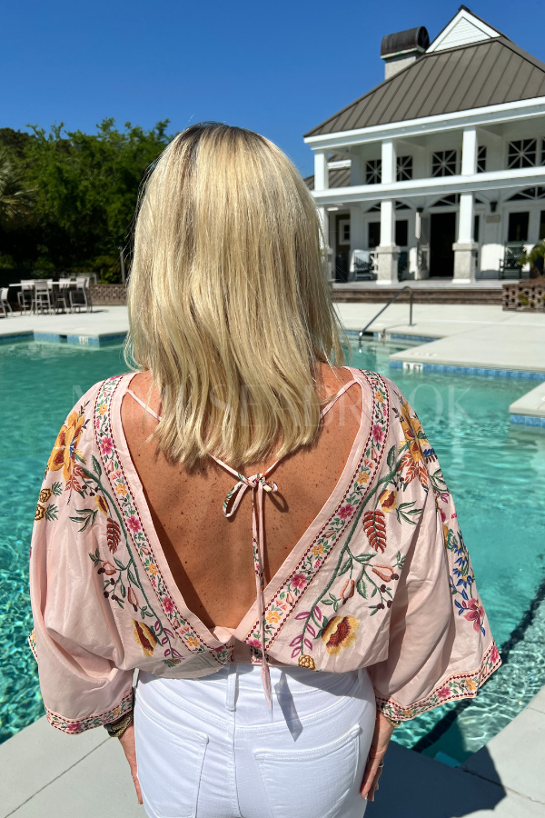 Delicate Forest Pink Bodysuit by Farm Rio