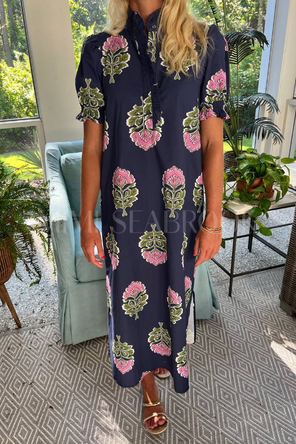 Delta dress, navy