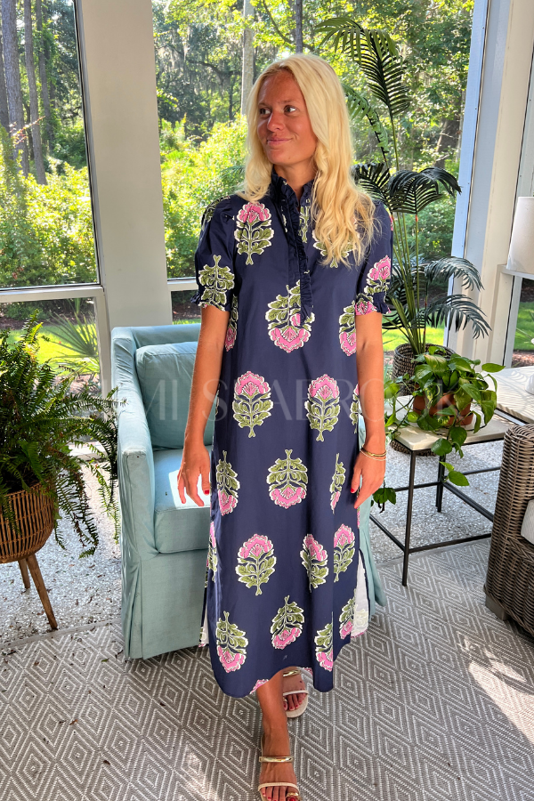 Delta dress, navy