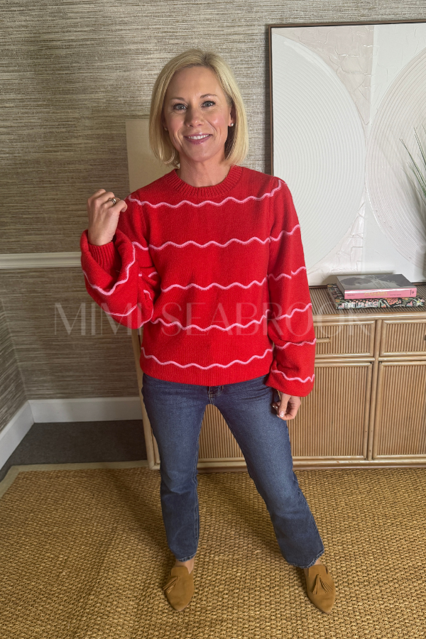 Denise sweater, red