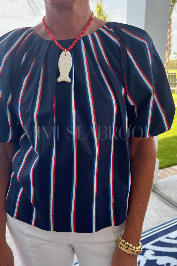Denny top, navy