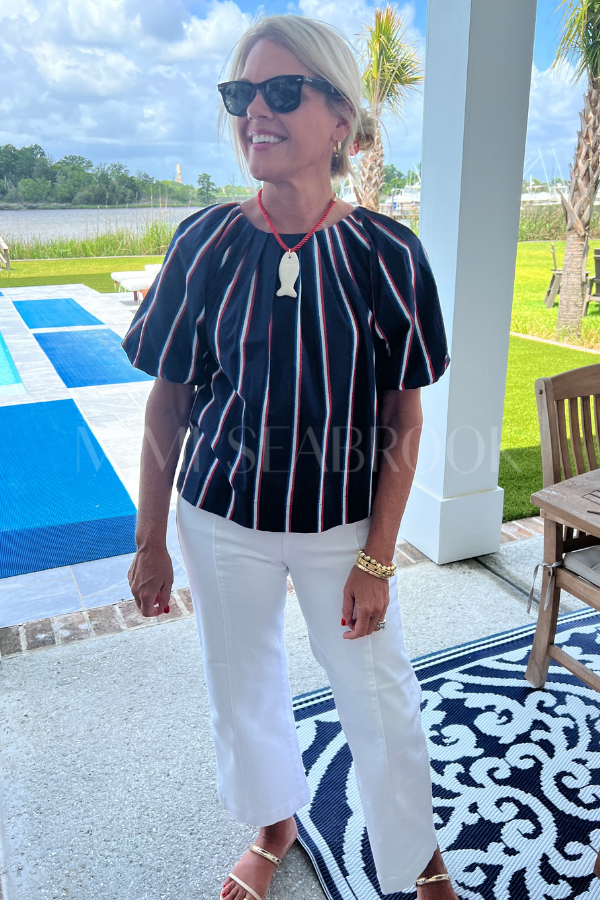 Denny top, navy