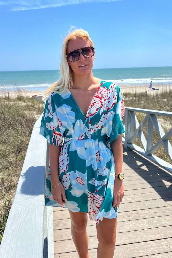 Dina Mini Dress, LA Rouge North Sea by Cleobella Dina Mini Dress, LA Rouge North Sea by Cleobella
