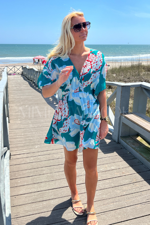 Dina Mini Dress, LA Rouge North Sea by Cleobella