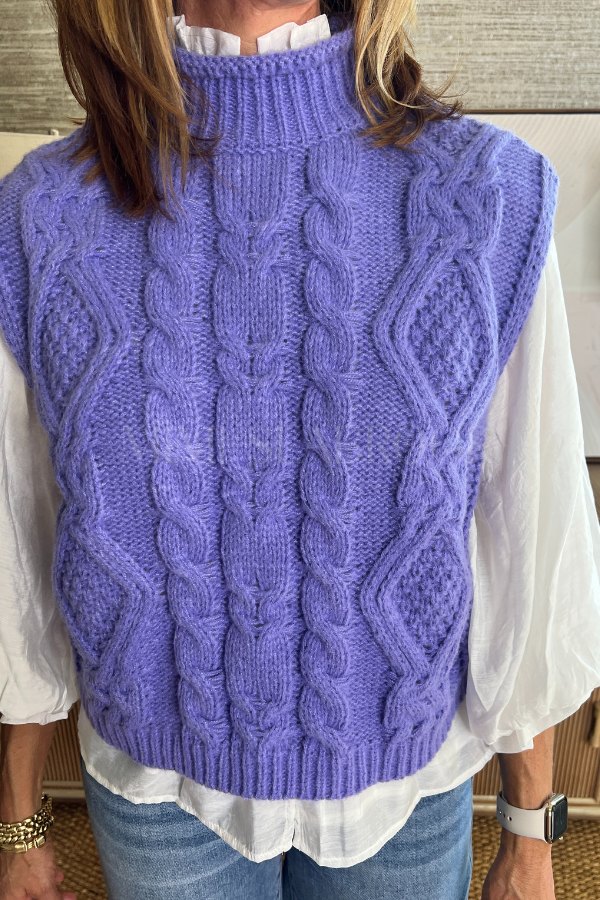 Diora sweater vest iris