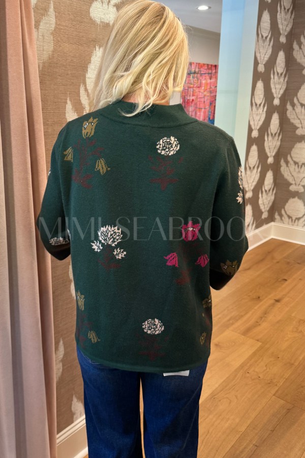 Dolores sweater, hunter green