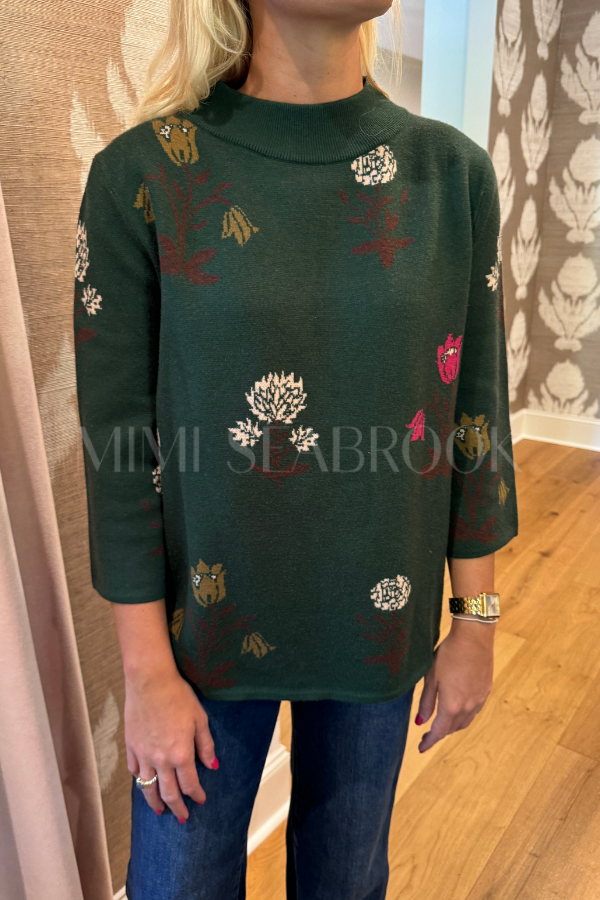 Dolores sweater, hunter green