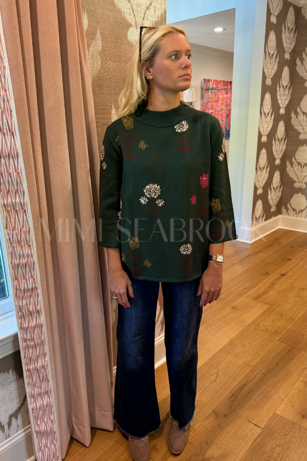 Dolores sweater, hunter green