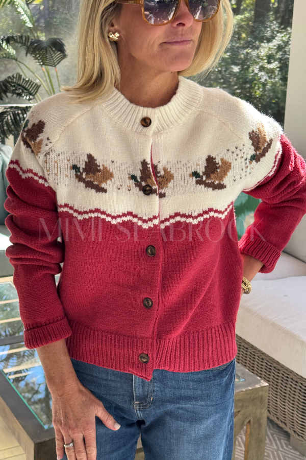 Duck Cardigan sweater