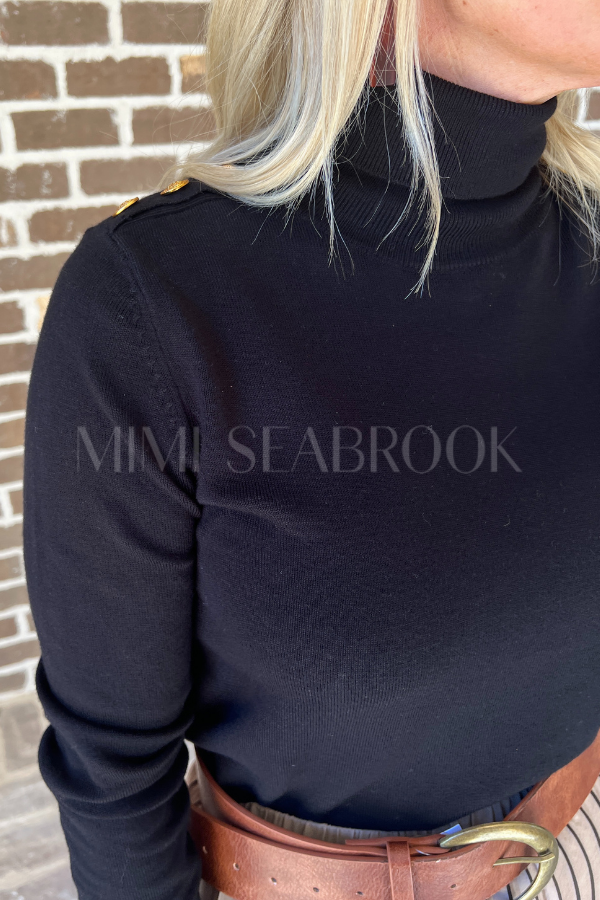 Dudley sweater, black