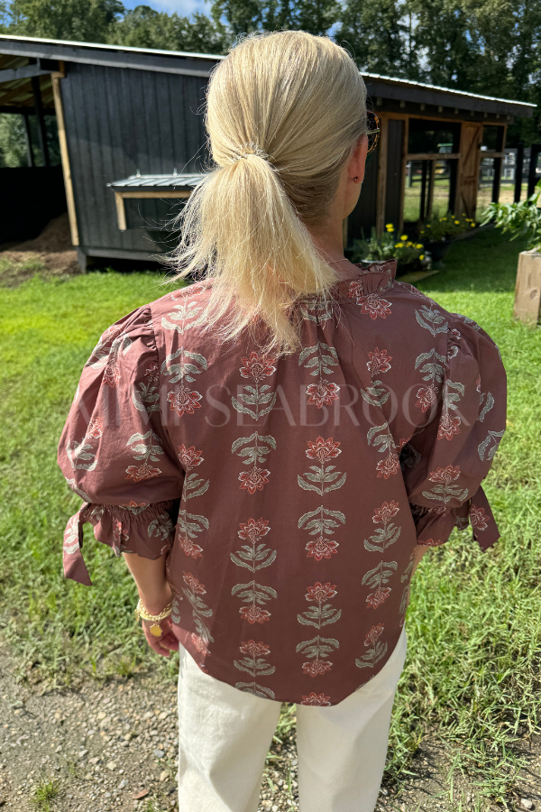 Dulcie top, brown