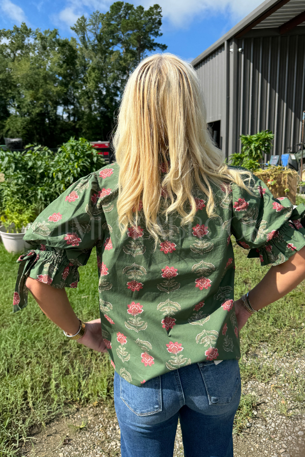 Dulcie top, olive
