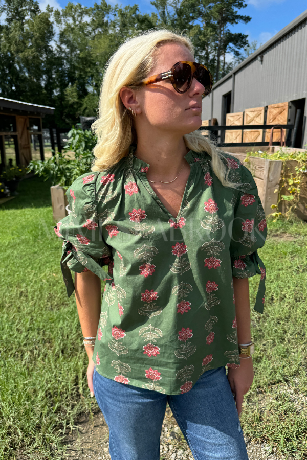 Dulcie top, olive