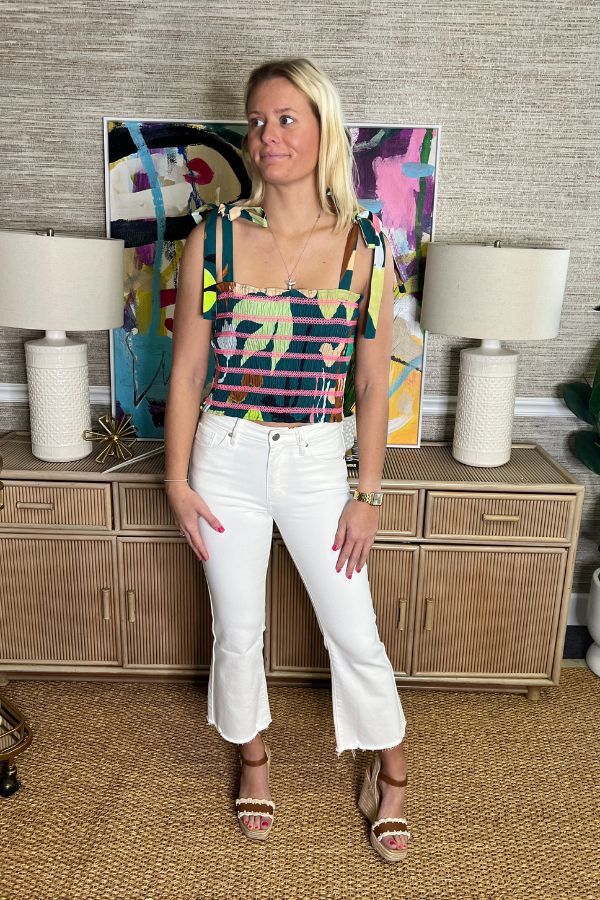 Ella Top, Paradiso Green by Oliphant