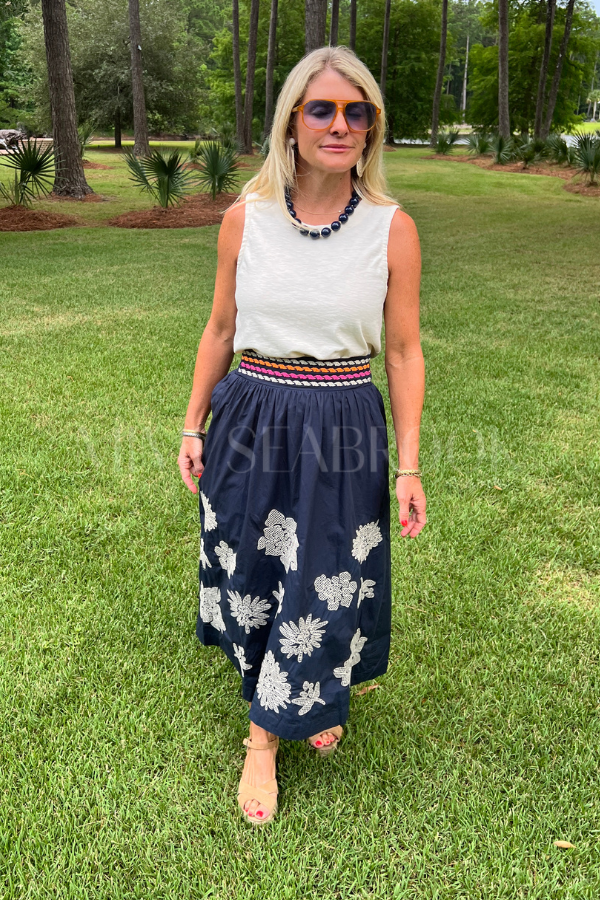 Earle skirt, navy