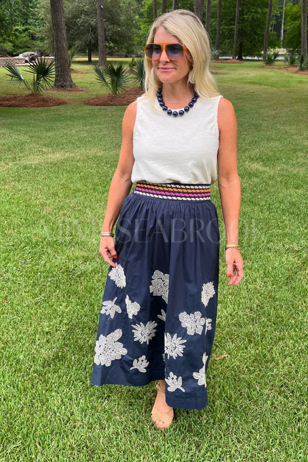 Earle skirt, navy
