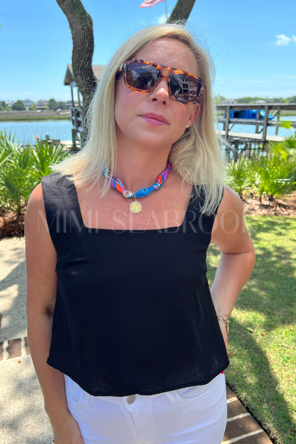 Eastland top, black