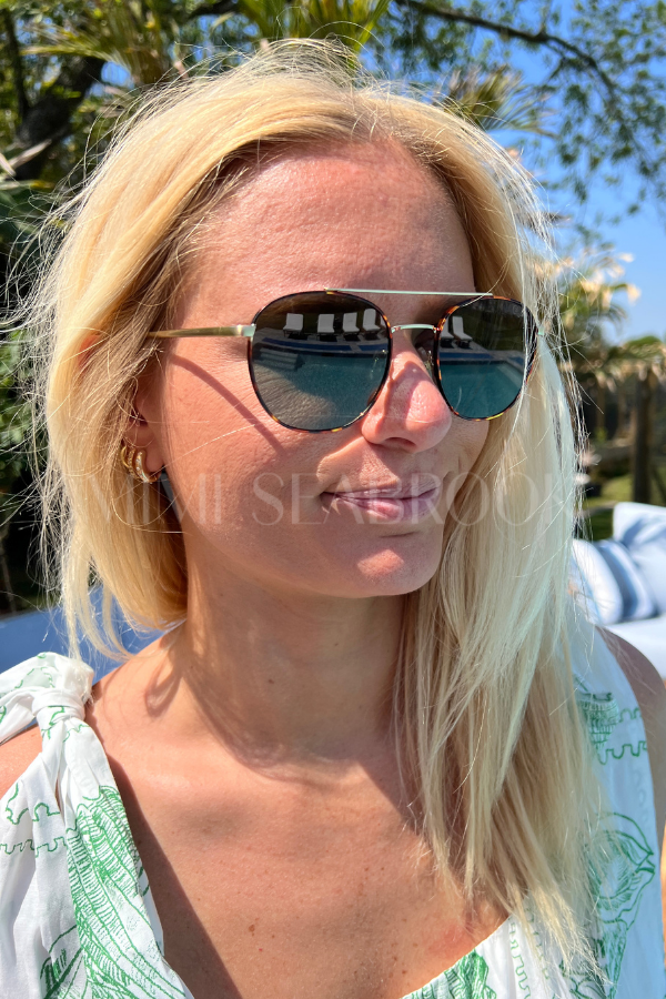 Easton Sunglasses, tortoise/green by I-SEA